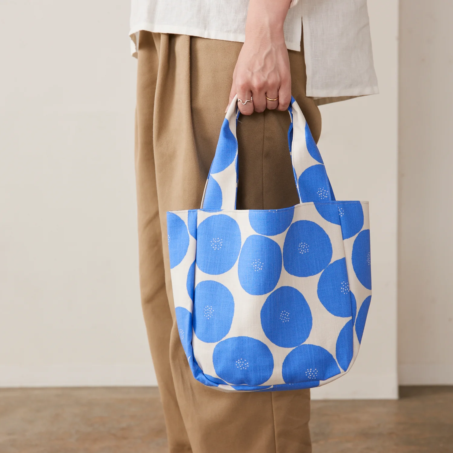 MUDDY WORKS Anpan Cotton Lightweight Canvas - Blue x Black (Kokka Exclusive) EKX-1140 - Image 10