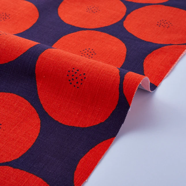 MUDDY WORKS Anpan Cotton Lightweight Canvas - Navy x Red EKX-1140
