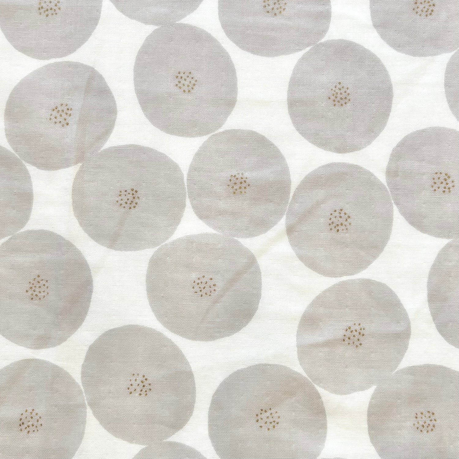 MUDDY WORKS Mini Anpan Cotton Double Gauze - Light Beige x Gold Glitter