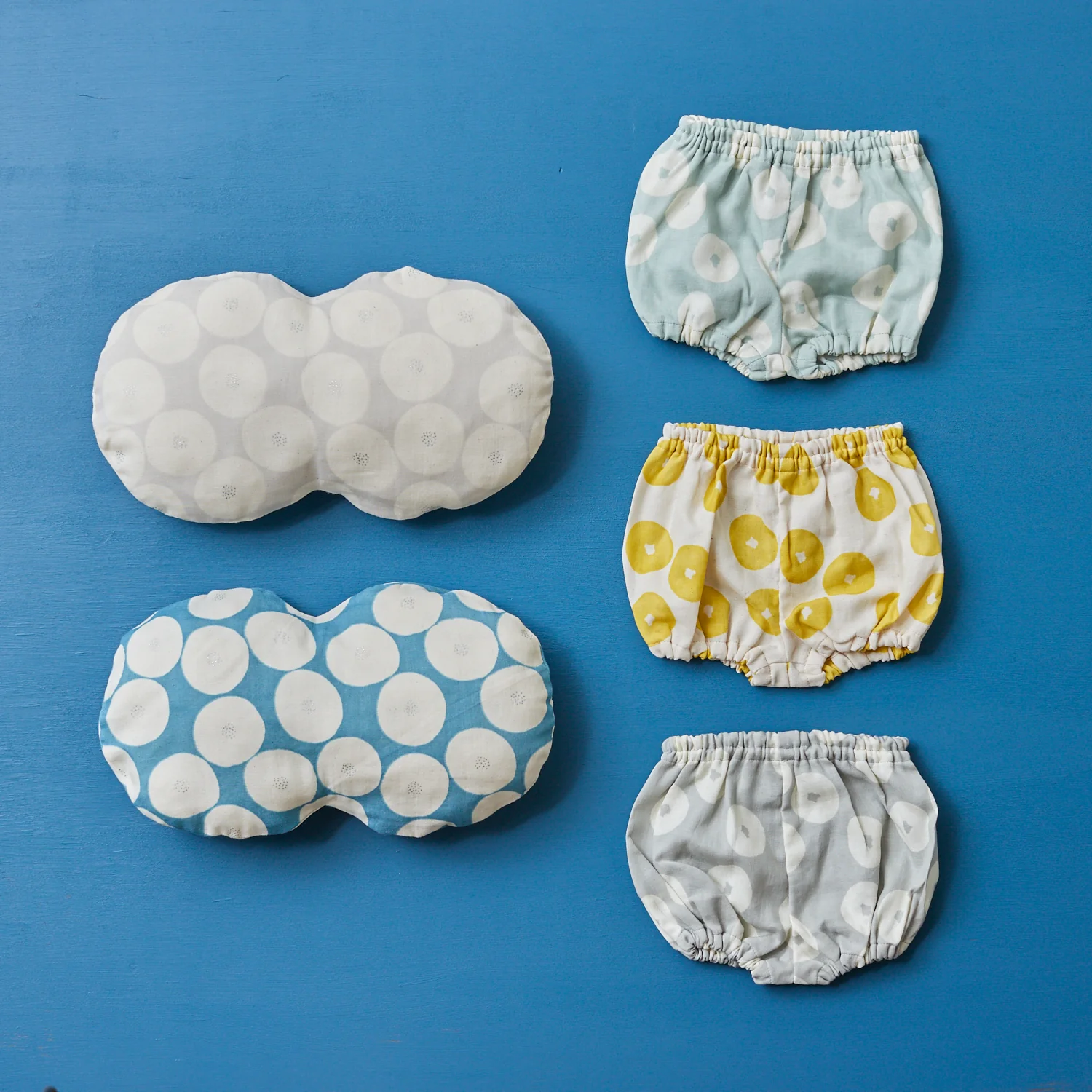 MUDDY WORKS Mini Anpan Cotton Double Gauze - Aqua Blue x Silver Glitter - Image 14