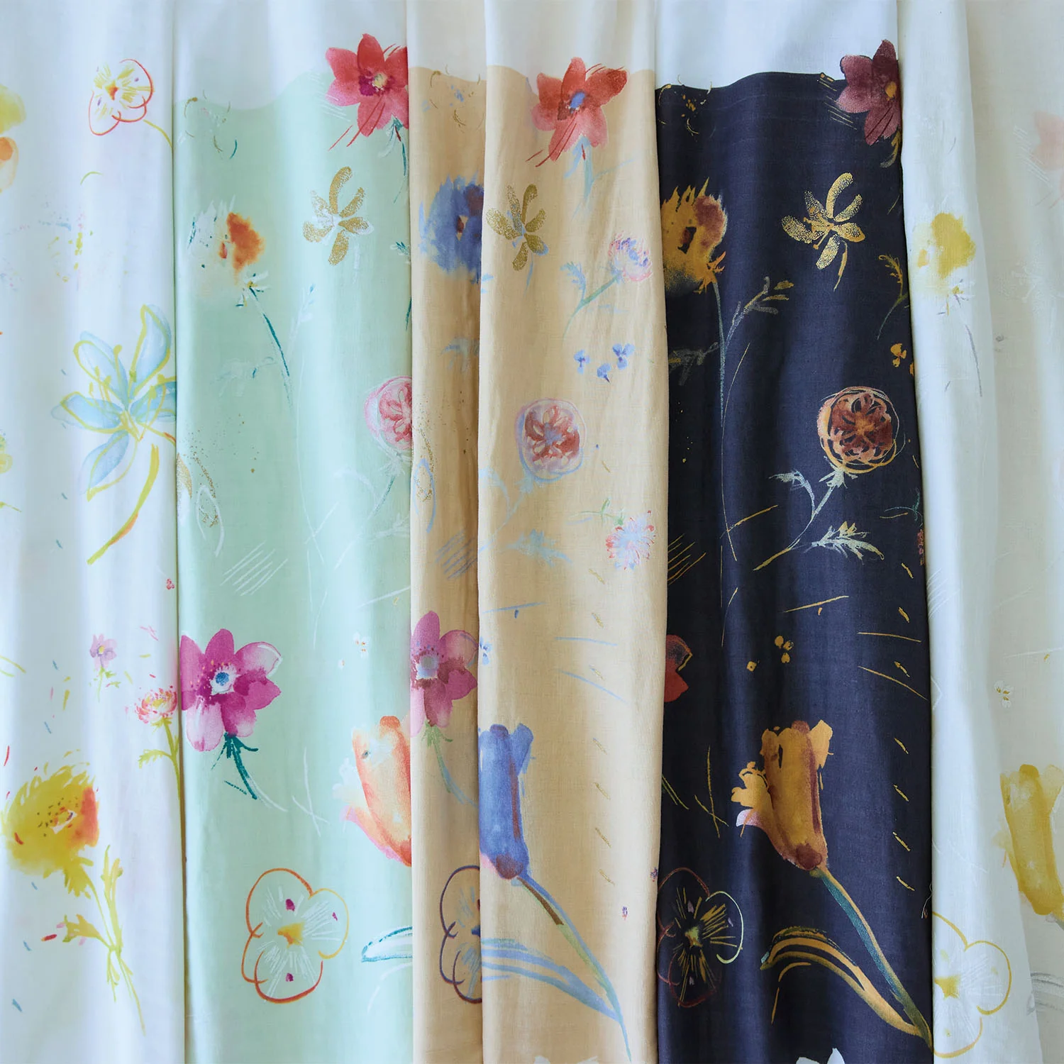 nani IRO Hana no toki niwa Organic Cotton Double Gauze - Light Beige EGX-11440-1 - Image 13