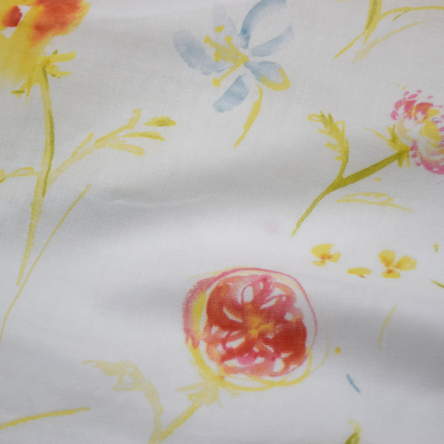 nani IRO Hana no toki niwa Organic Cotton Double Gauze - White EGX-11440-1 - Image 3