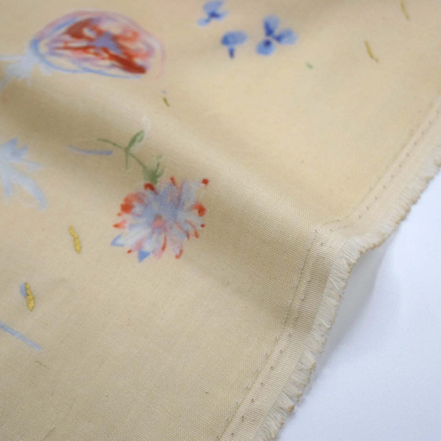 nani IRO Hana no toki niwa Organic Cotton Double Gauze - Light Beige EGX-11440-1 - Image 2
