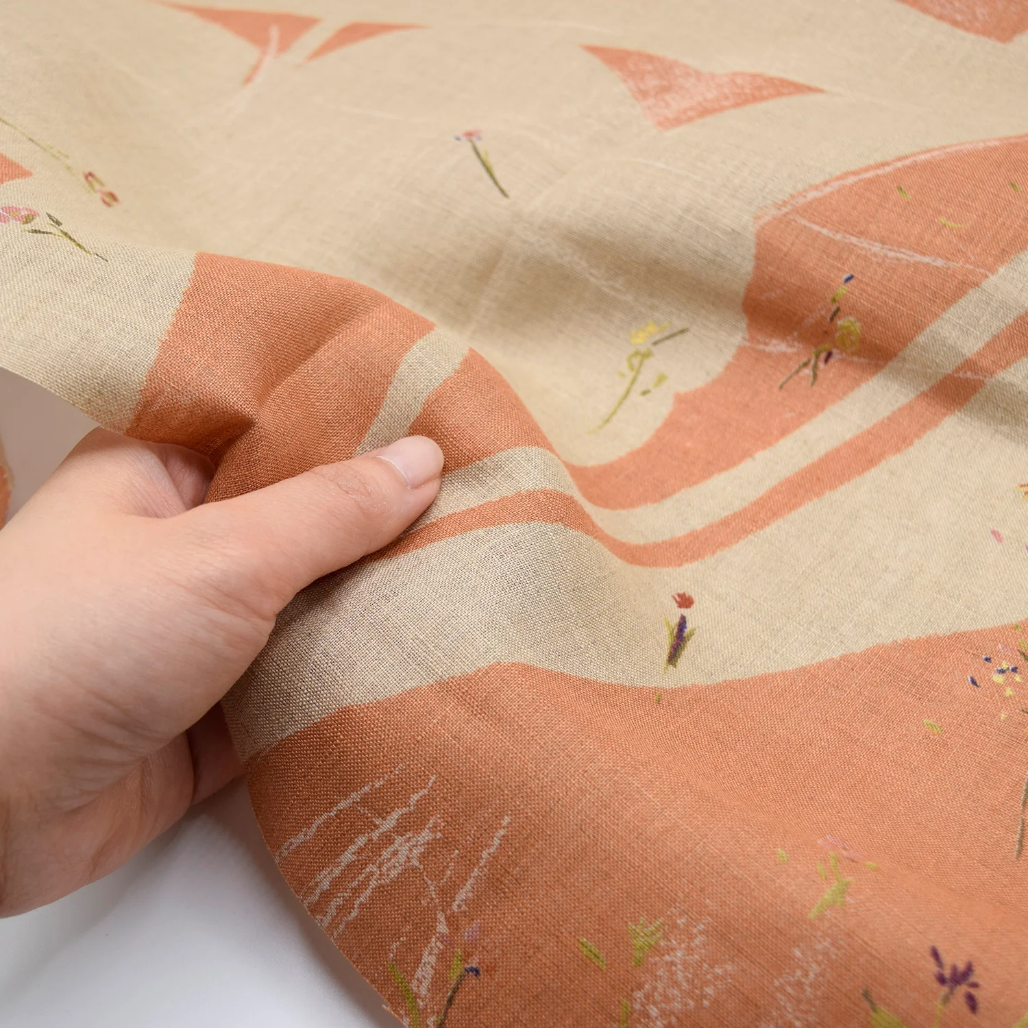 nani IRO Sanga Linen - Orange EGX-11451-1 - Image 5