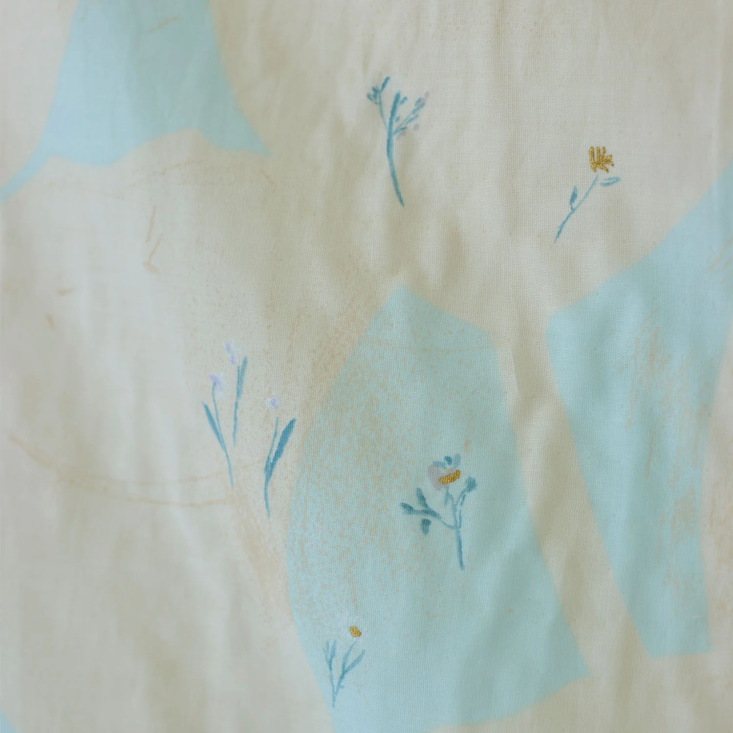 nani IRO Sanga Organic Cotton Double Gauze - Sax Blue EGX-11450-1