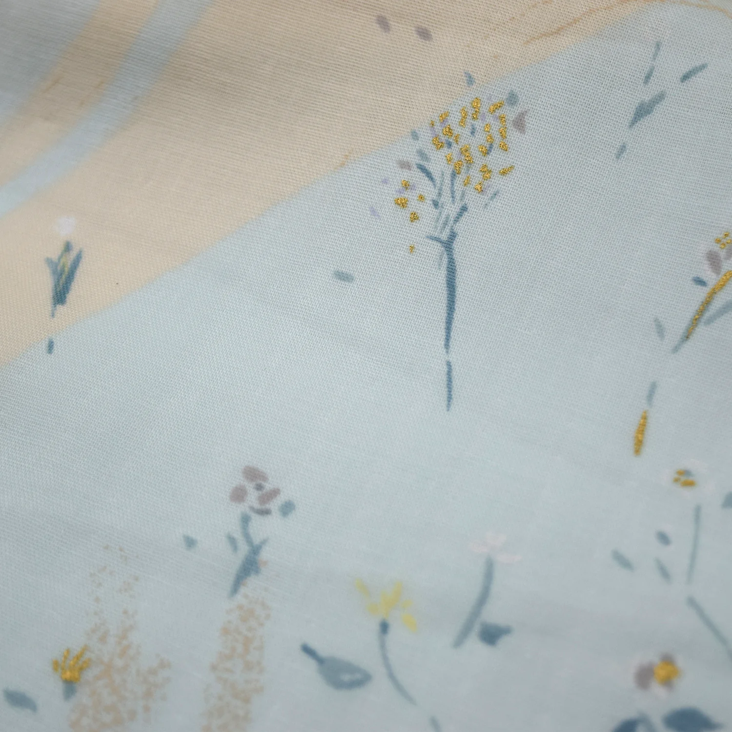 nani IRO Sanga Organic Cotton Double Gauze - Sax Blue EGX-11450-1 - Image 3