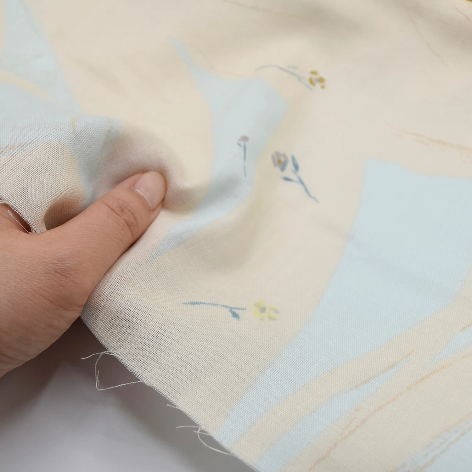 nani IRO Sanga Organic Cotton Double Gauze - Sax Blue EGX-11450-1 - Image 4