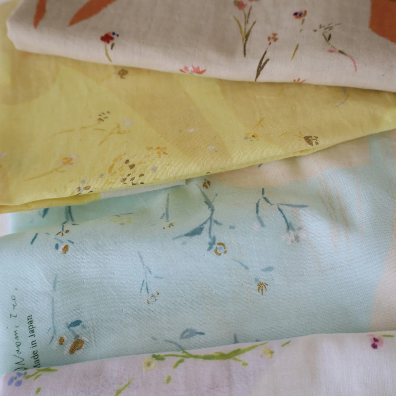 nani IRO Sanga Organic Cotton Double Gauze - Light Grey EGX-11450-1 - Image 7
