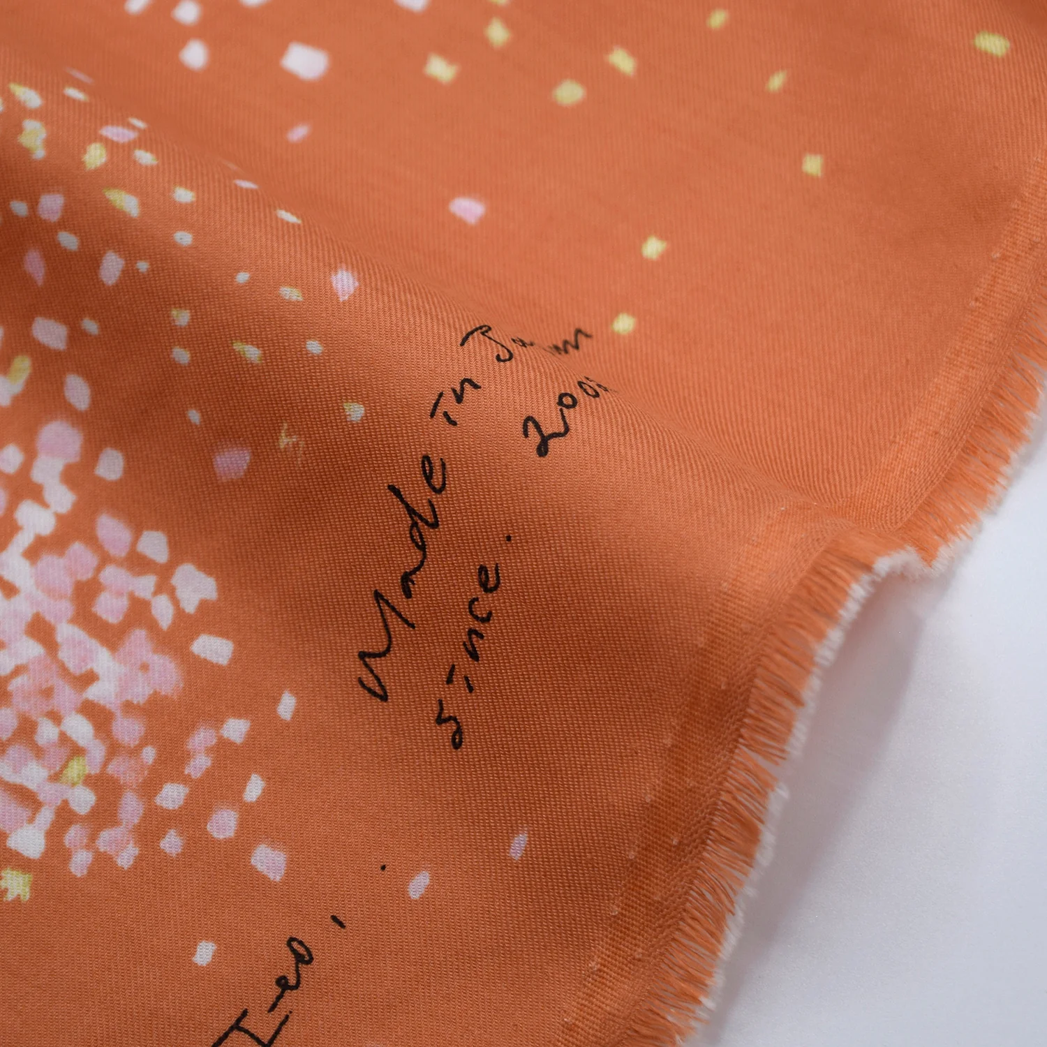 nani IRO Waterfall Cotton Silk Blend Viyella - Orange EGX-11431-1 - Image 2