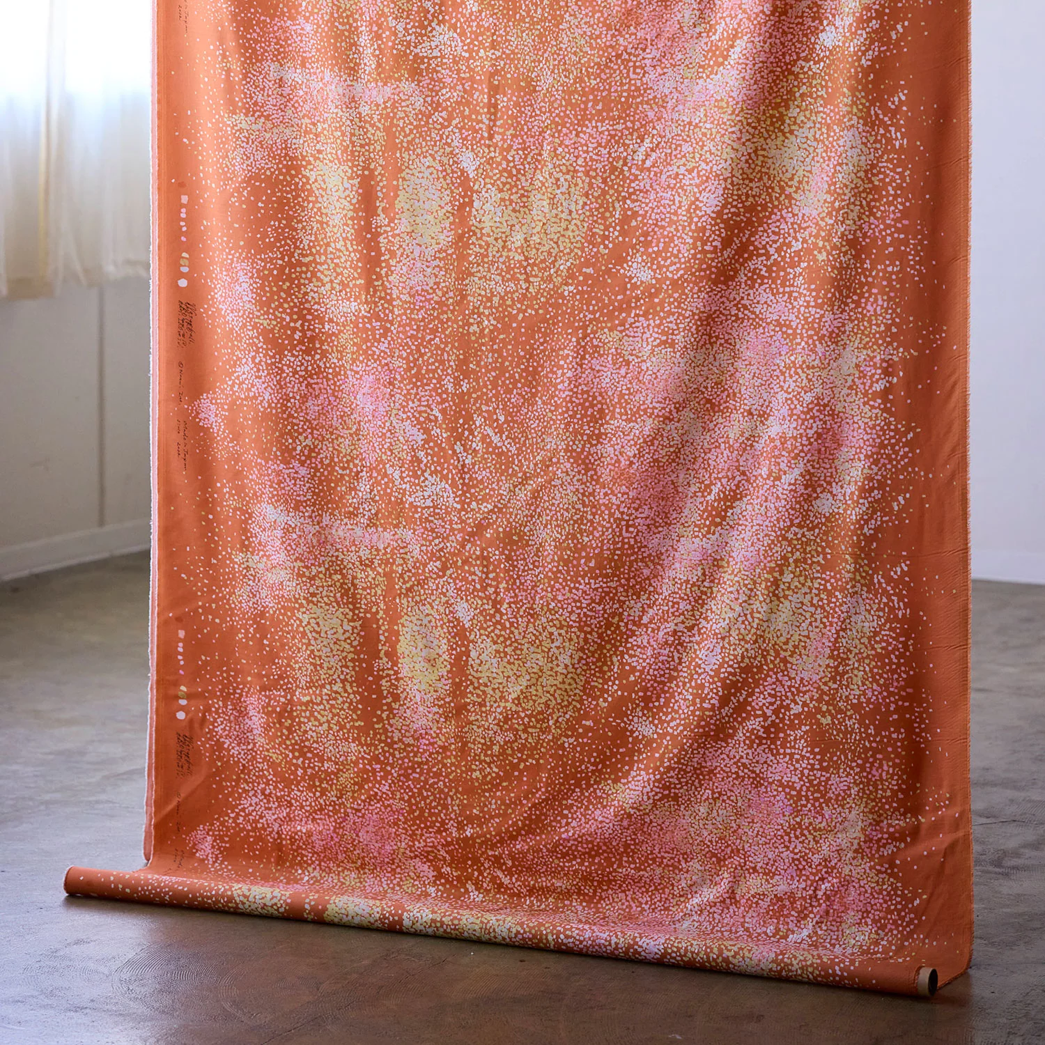 nani IRO Waterfall Cotton Silk Blend Viyella - Orange EGX-11431-1 - Image 5