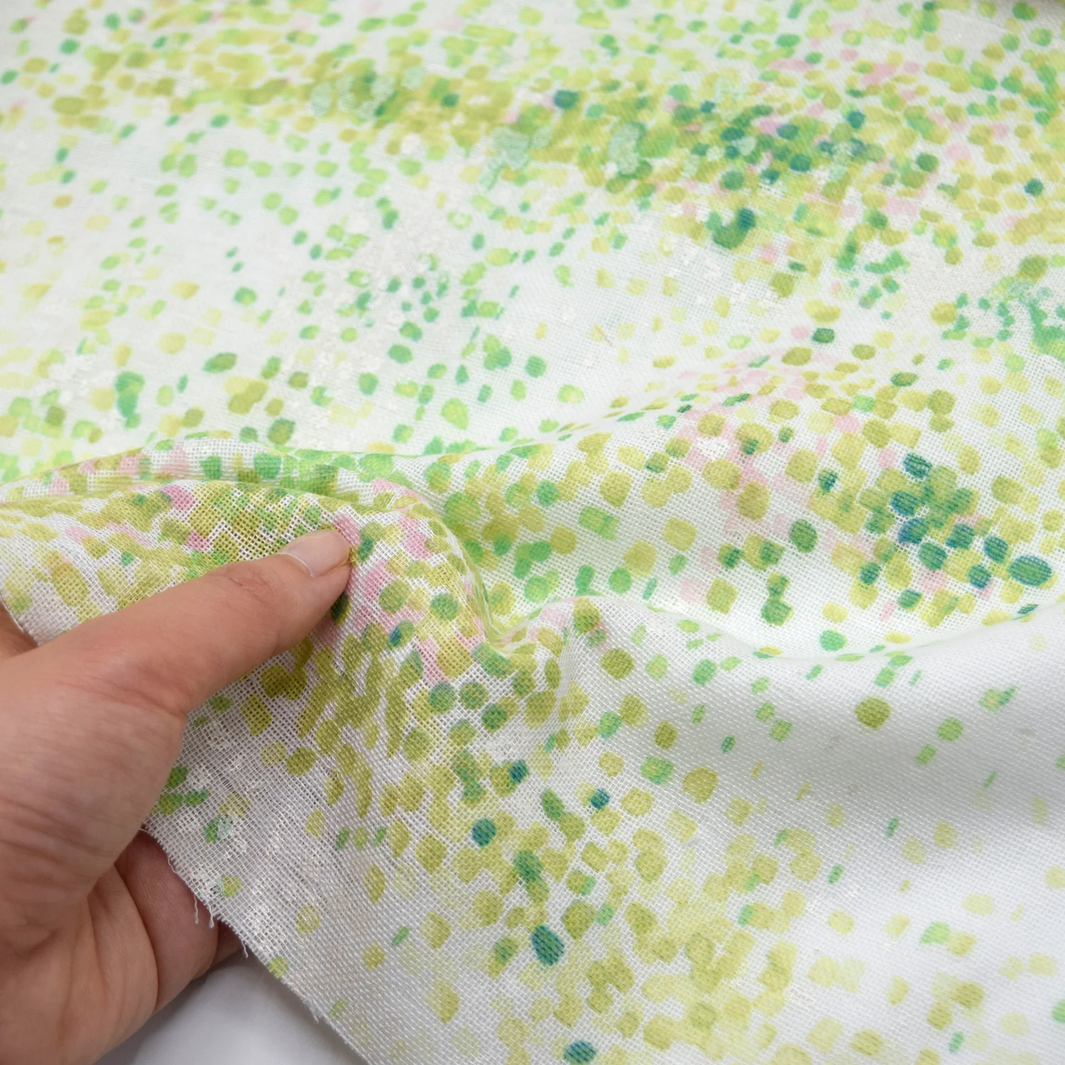 nani IRO Waterfall Cotton Double Gauze - Light Green EGX-11430-1 - Image 4