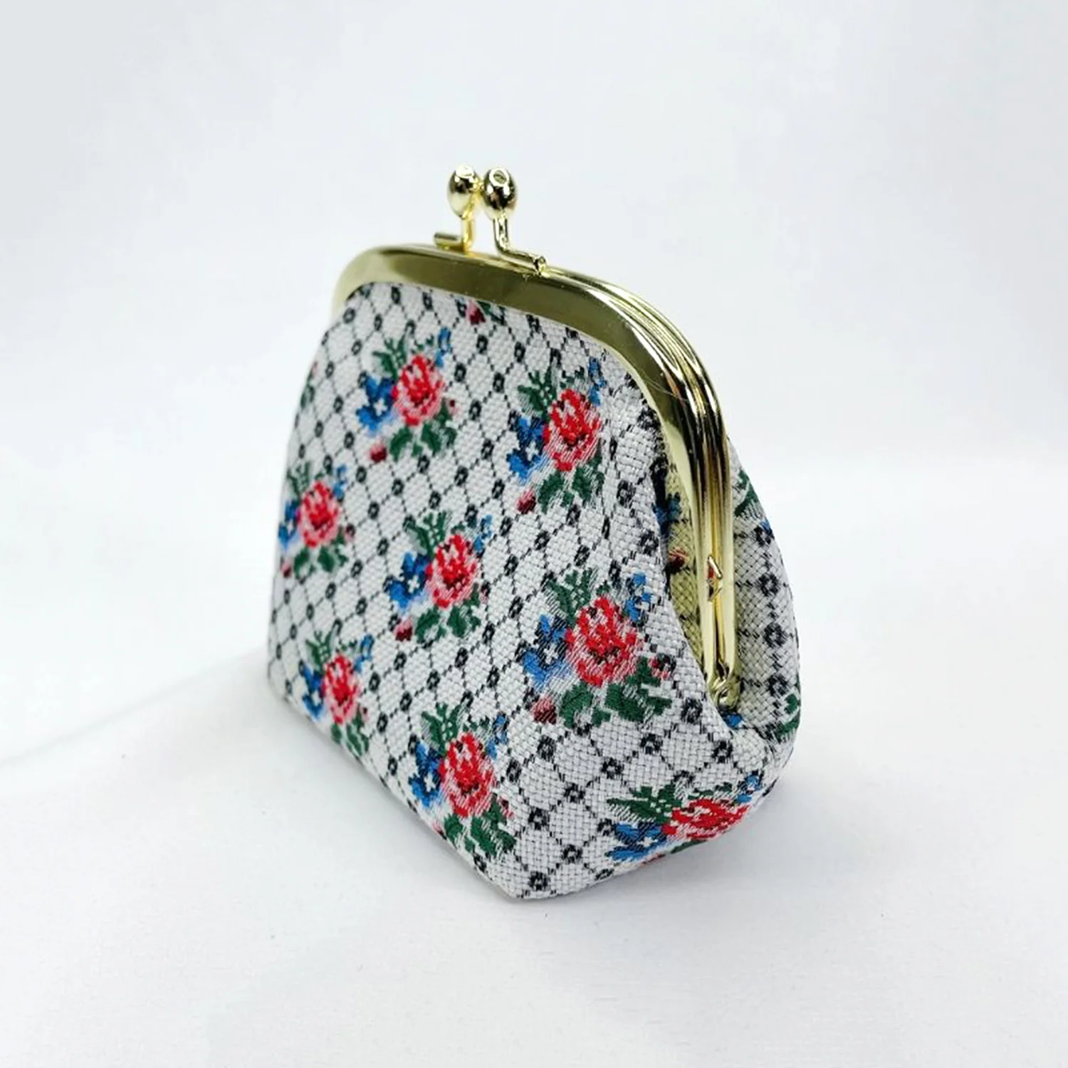 Nishijin-ori Woven Clasp Pouch - Image 3