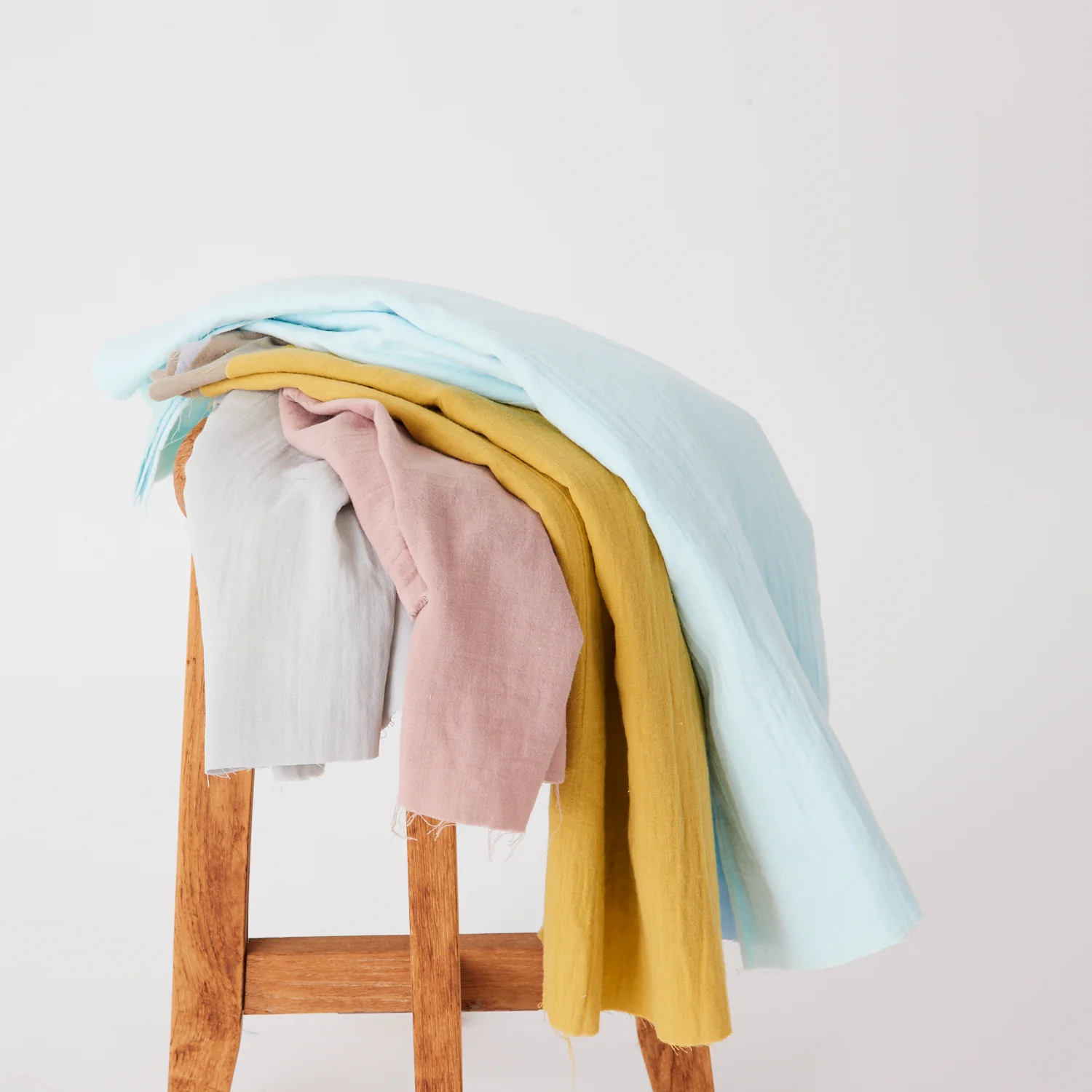 Nuno to Mono 100% Cotton Triple-Washed Double Gauze - Ecru YKA-500-1 - Image 3