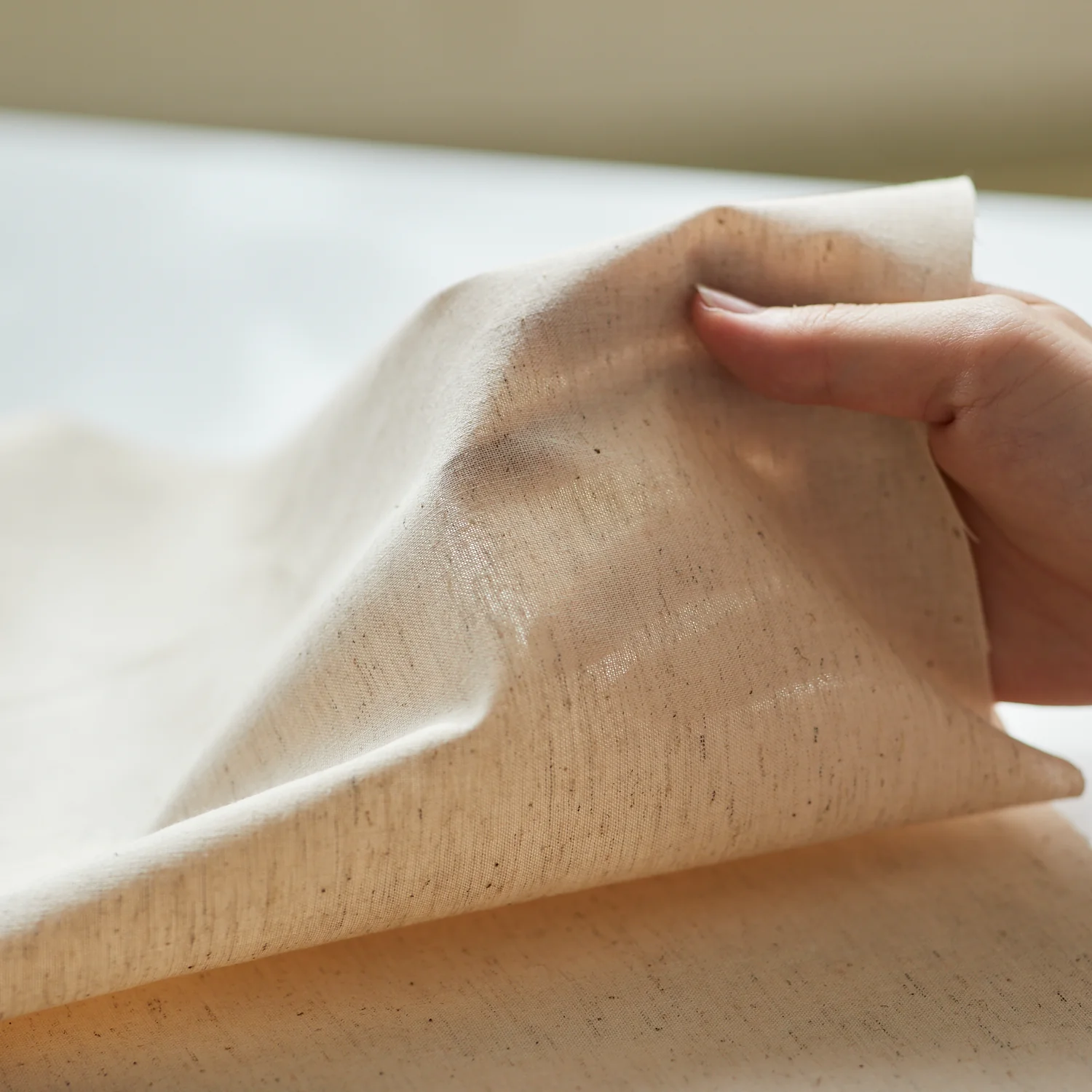 Nuno to Mono Cotton Hemp Sheeting - Red YKA-560-1 - Image 5