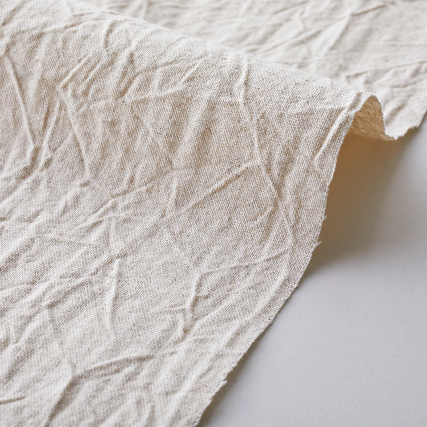Nuno to Mono Cotton Linen Washed Canvas - Ecru YKA-510-1
