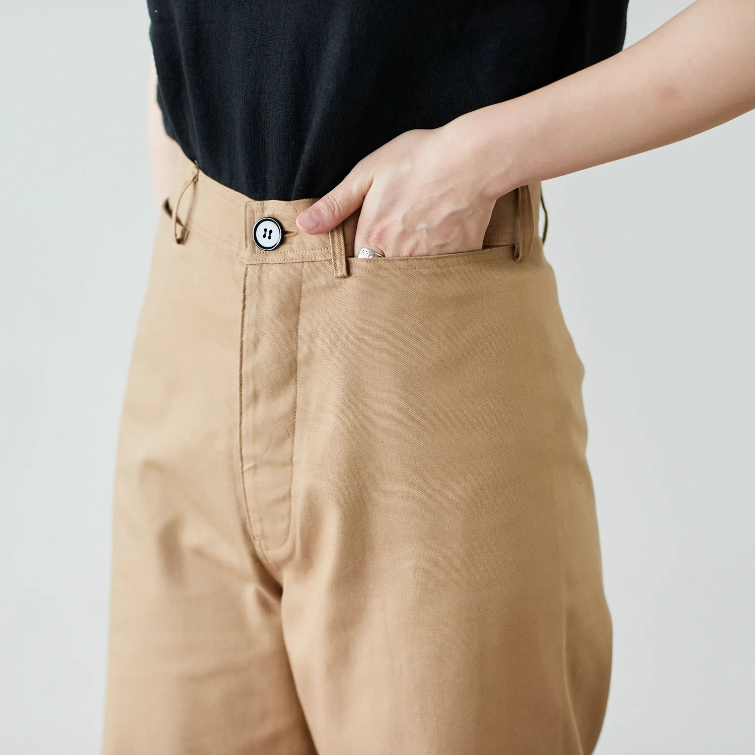 Organic Cotton Oxford - Light Brown - Image 6