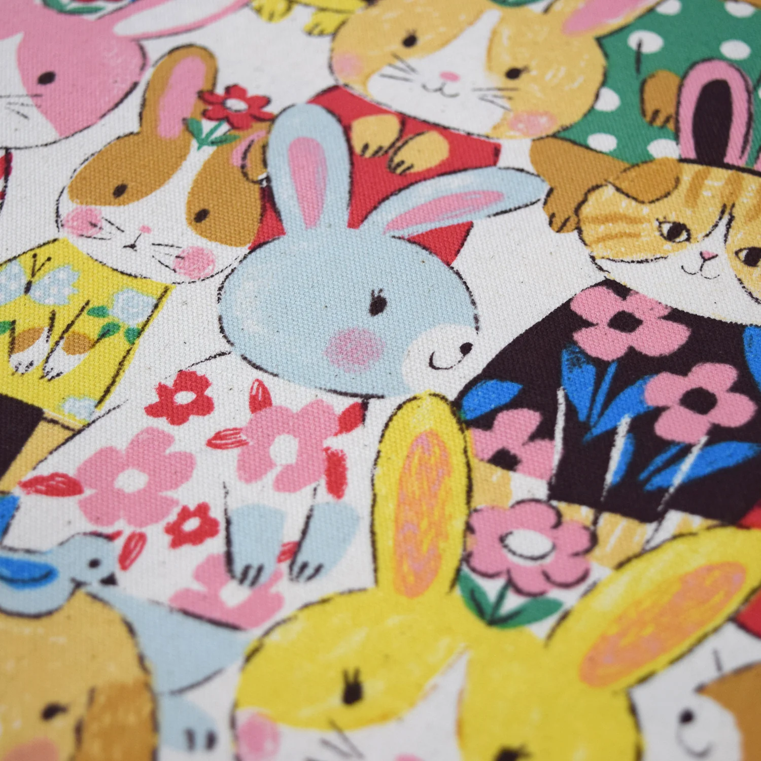 Powerful Animal Rabbits Oxford - Light Blue YGA-89000-1 - Image 6