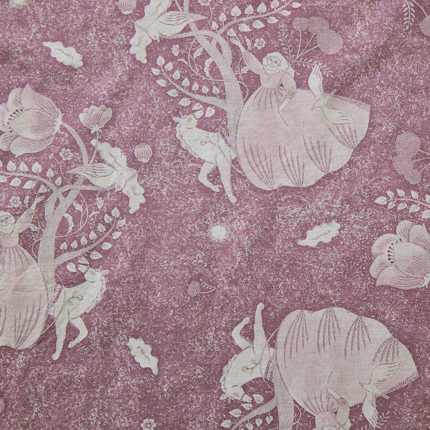 Sanae Sugimoto Midnight Dream Cotton Linen Sheeting - Pink EGX-9230-3