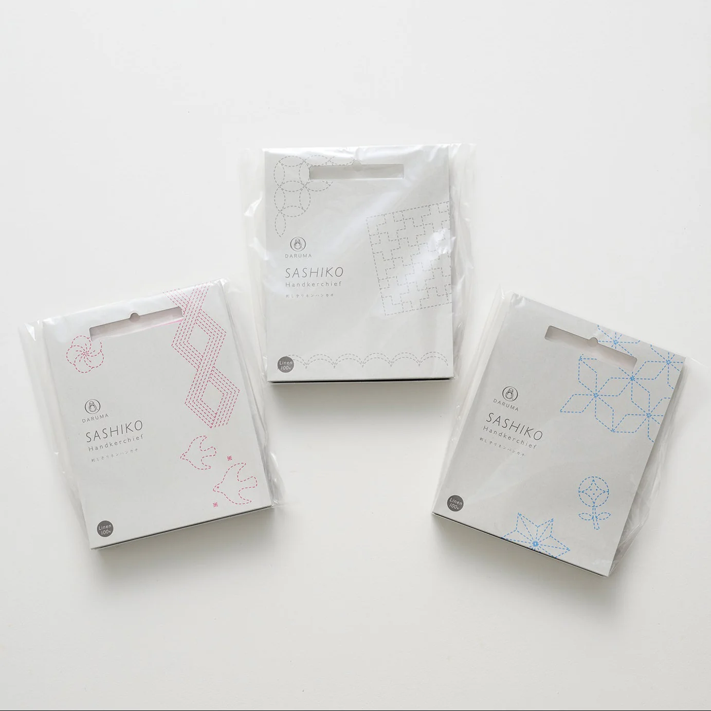 Sashiko Linen Handkerchief Kit - Image 3