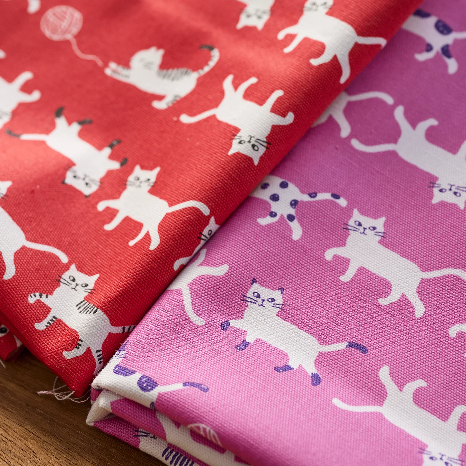 Simply Palette Cat Prints Cotton Oxford - Blue YPA-69010-1 - Image 4