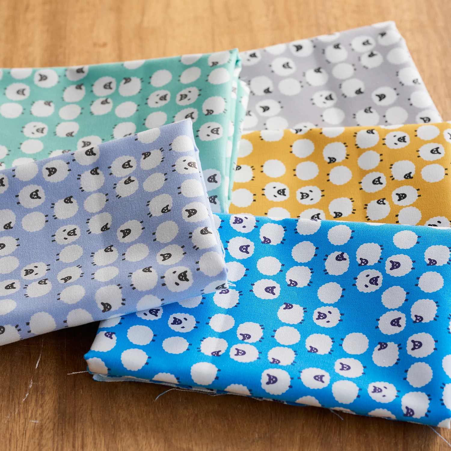 Simply Palette Sheep Prints Cotton Oxford - Light Grey YPA-69010-2 - Image 3