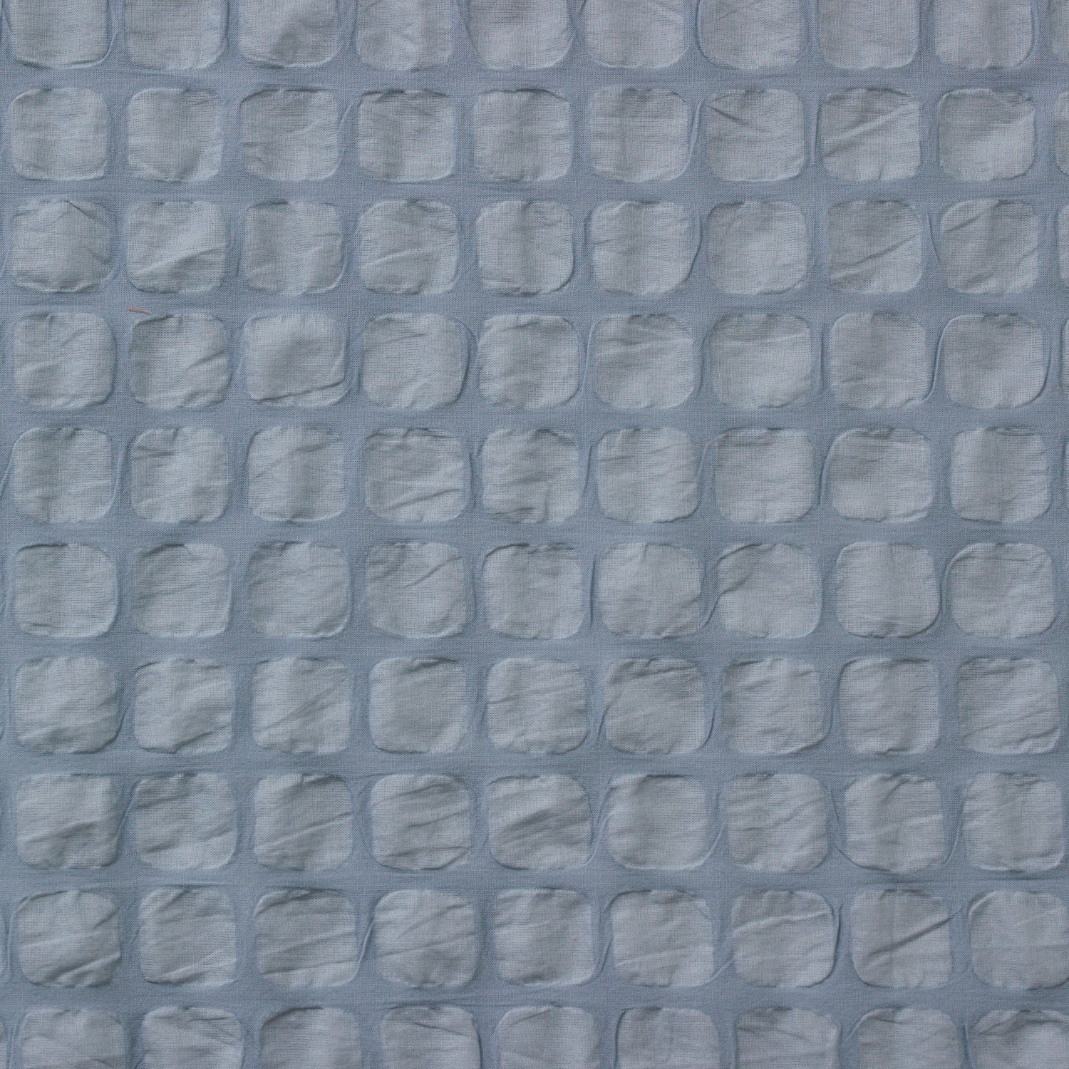 Waffle Squares Textured Cotton Lawn - Smoky Blue NFA-65960-961 - Image 2