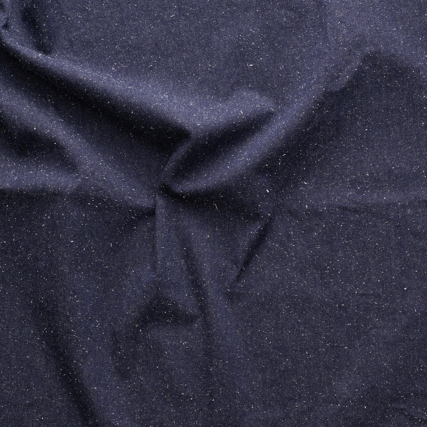 Yarn Dyed Cotton Silk Lightweight Denim - Navy - Image 3