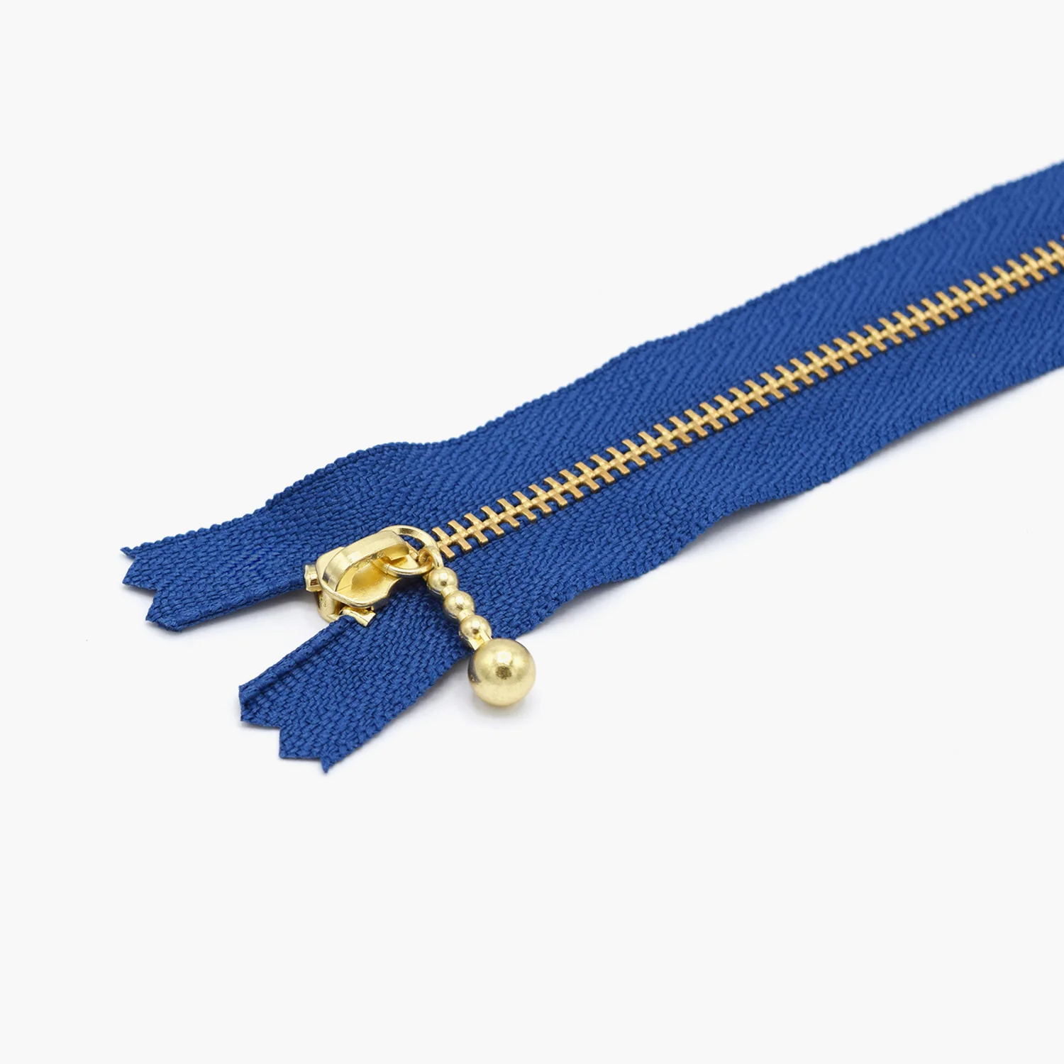YKK Gold Ball Chain Zippers 15CM - Image 8