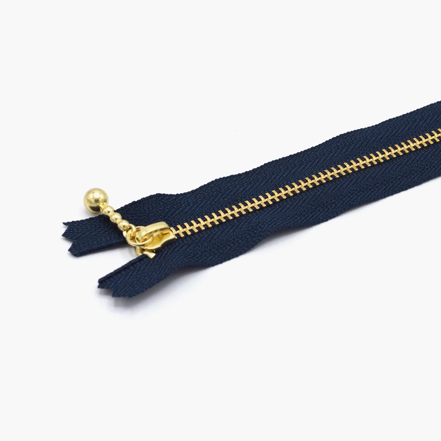 YKK Gold Ball Chain Zippers 15CM - Image 10